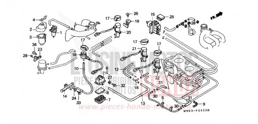 ELEKTROMAGNET VENTIL/ ZUSATZ-LUFTFILTER (1) GL1500J de 1988